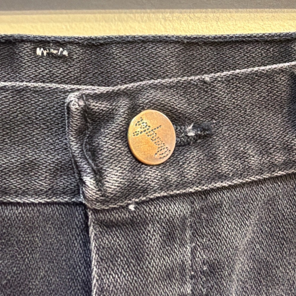 VTG Wrangler Woman's 14MWZCB 11X36 (28X34.5) Cowboy Cut Faded Black USA 1990's - Picture 3 of 16